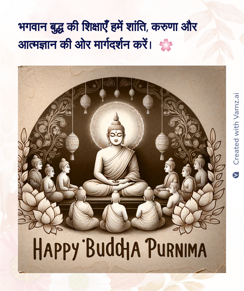 happy budh prunima greeting card in hindi