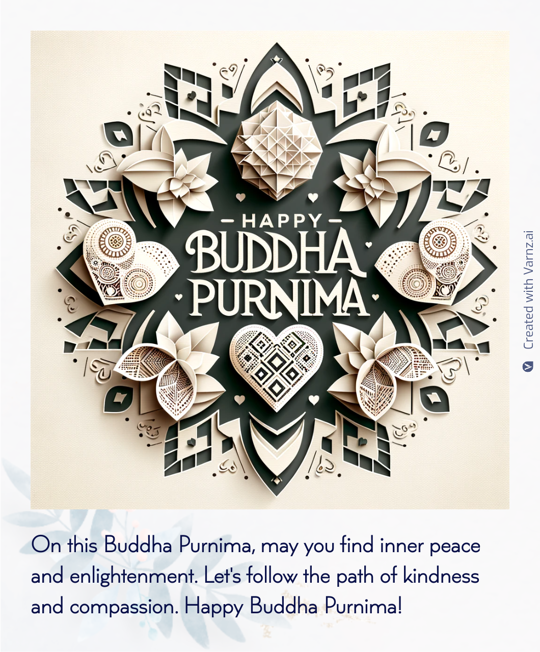 happy budh prunima greeting card