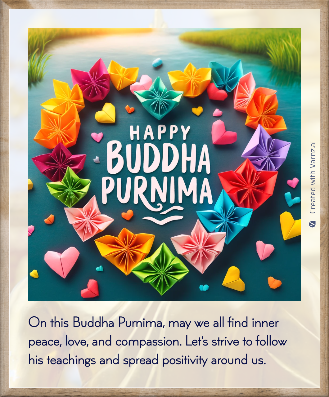 happy budh prunima greeting card