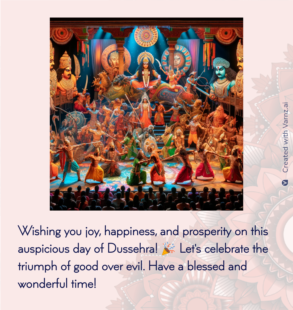 dussehra greeting card in english