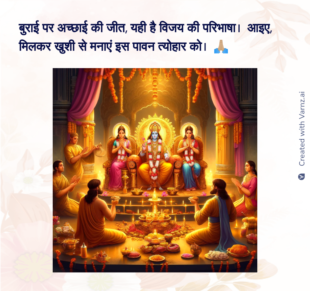 dussehra greeting card in hindi