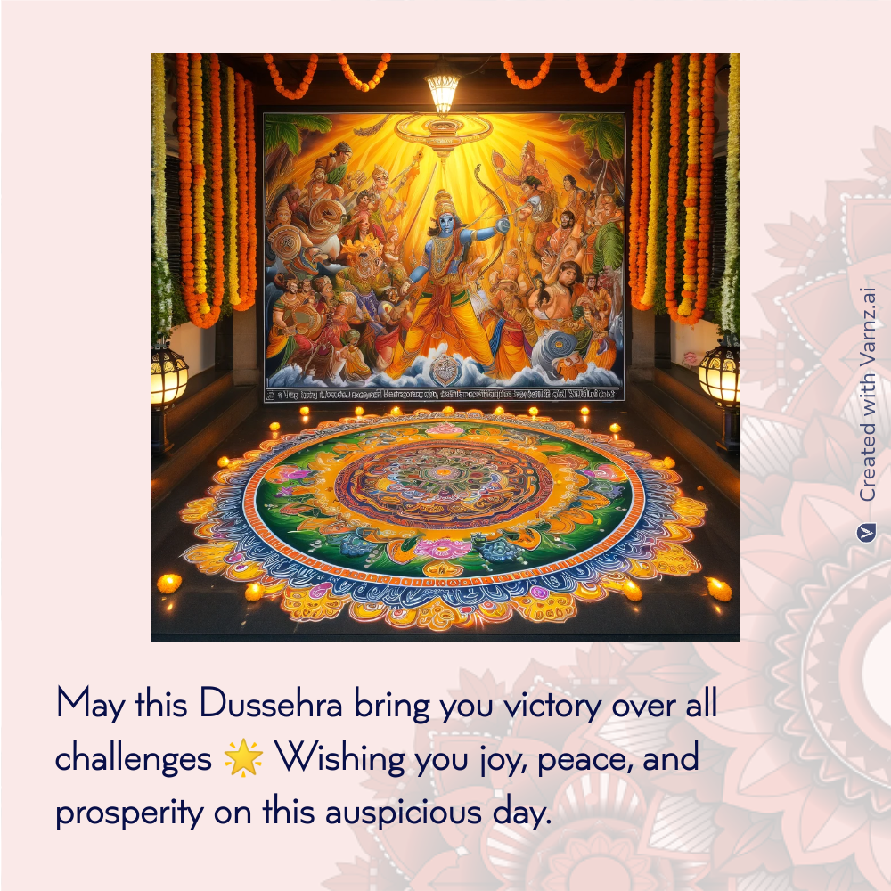 dussehra greeting card in english