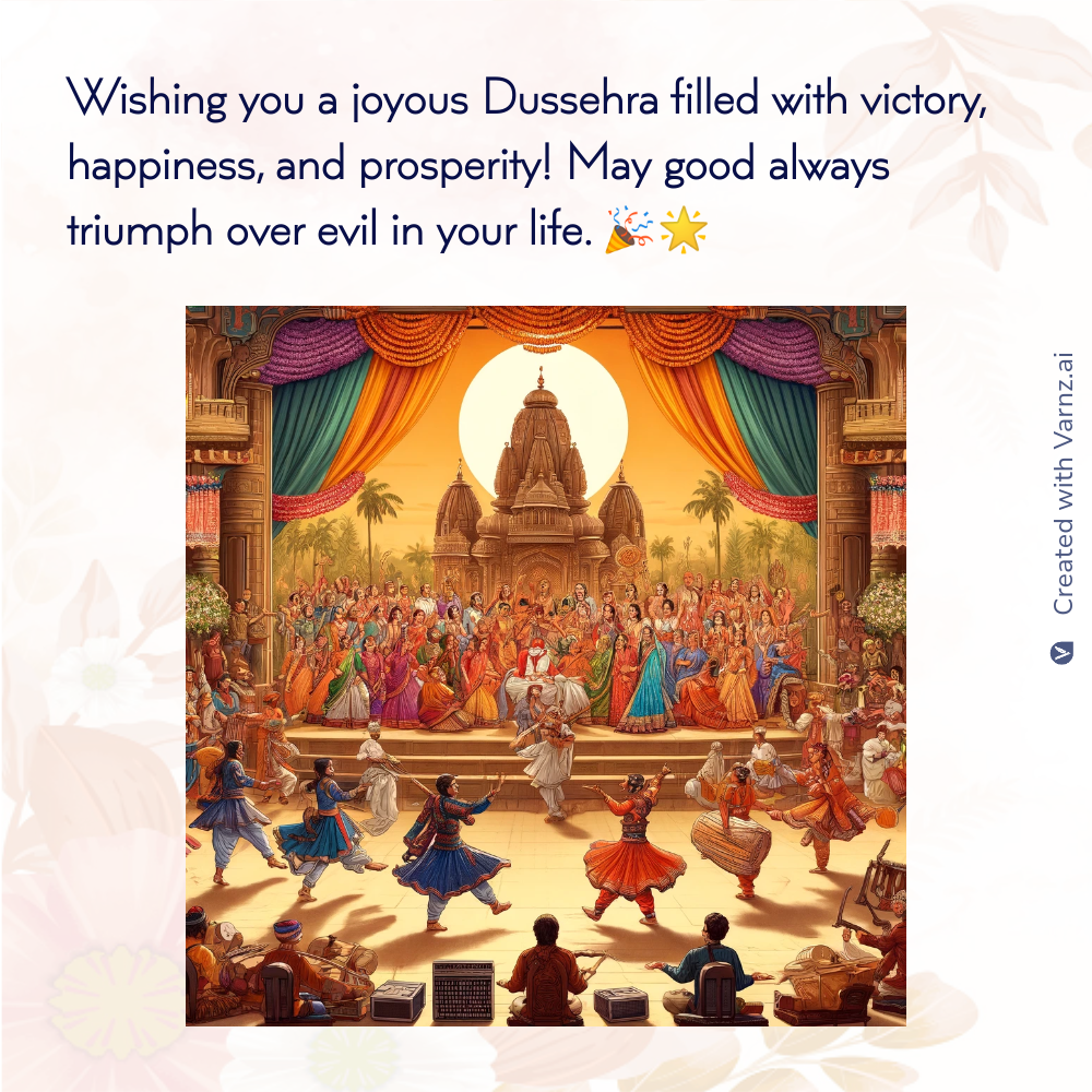 dussehra greeting card in english