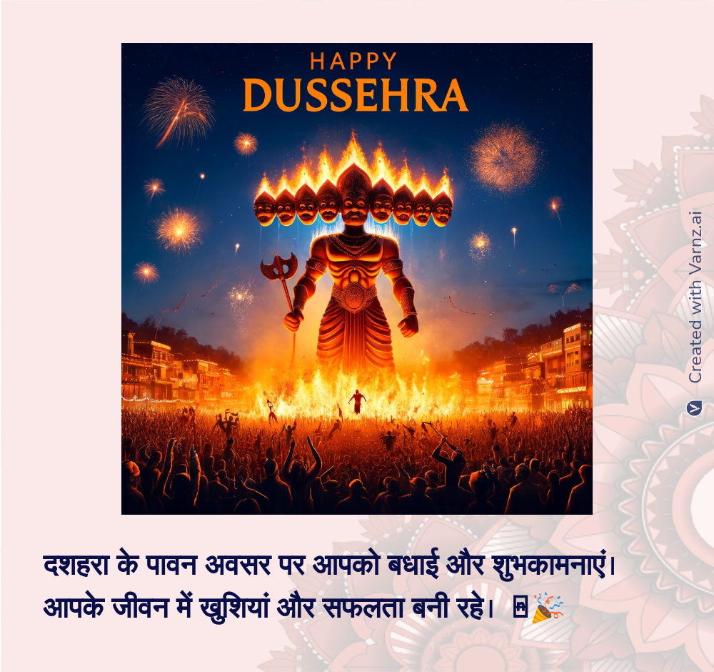 dussehra greeting card in hindi