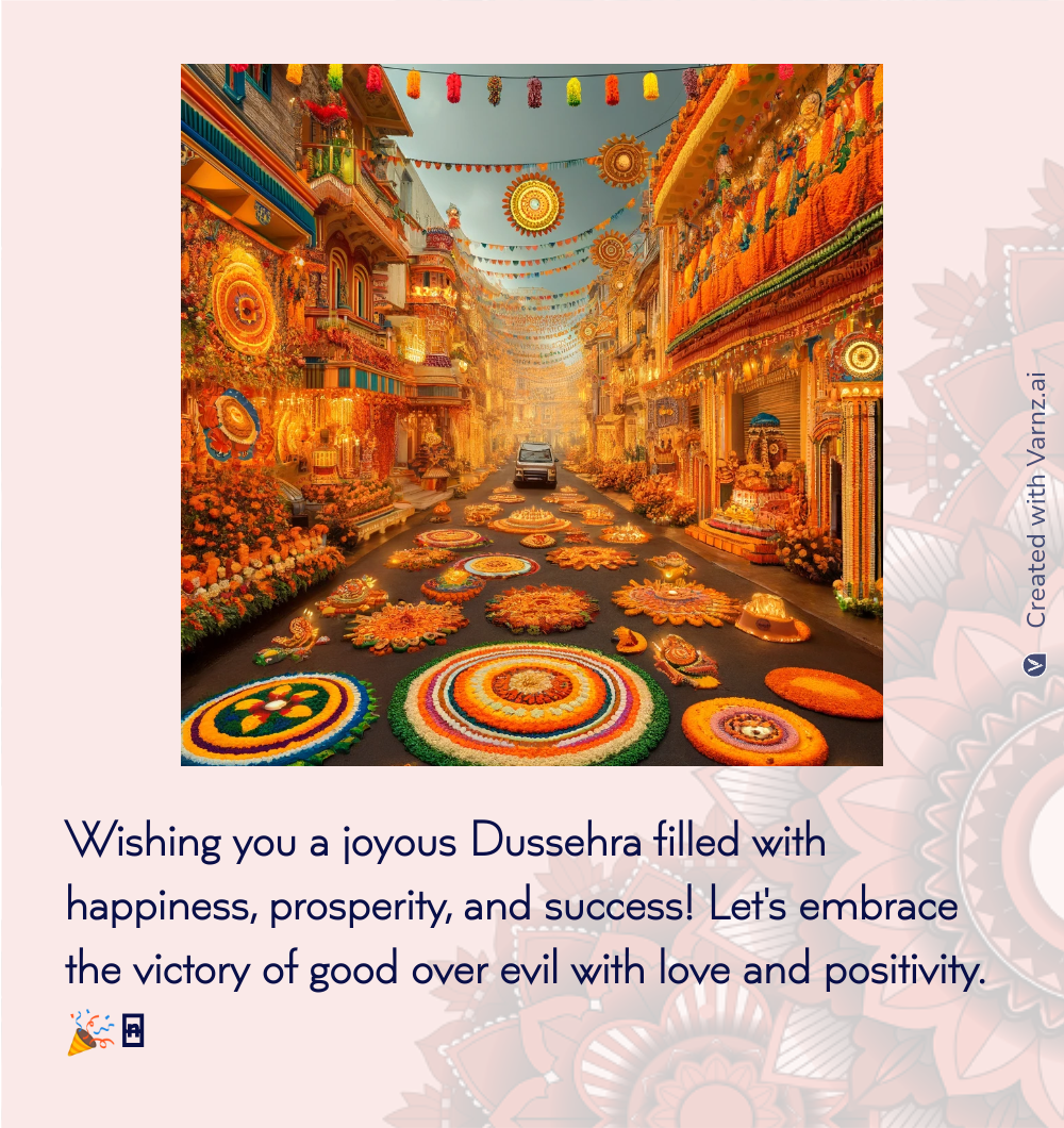 dussehra greeting card in english