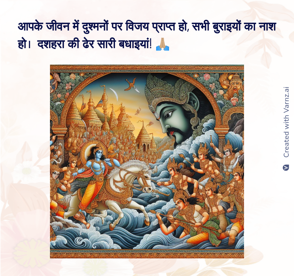 dussehra greeting card in hindi