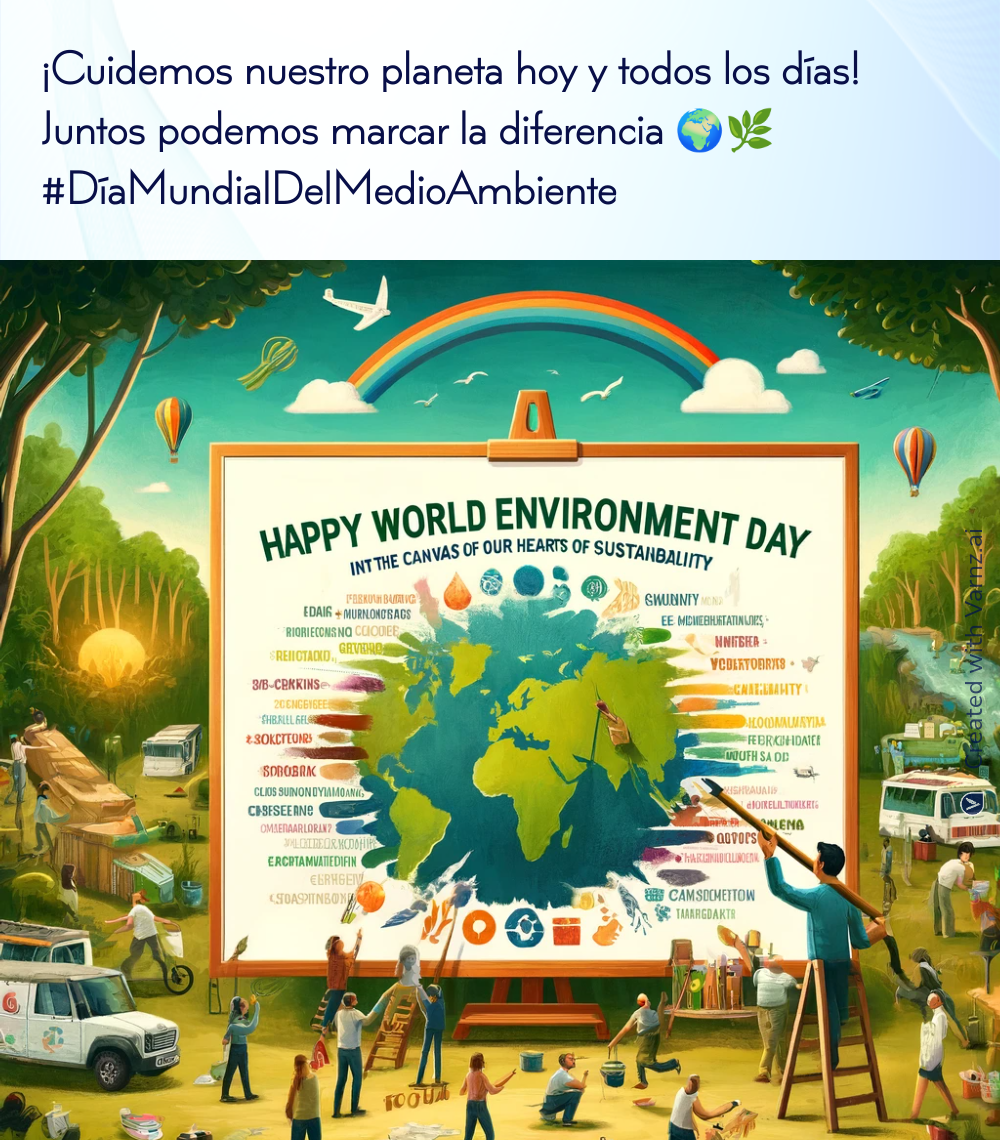 world environment day card in spanish