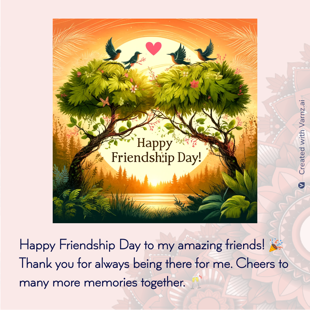 happy friendship greeting card