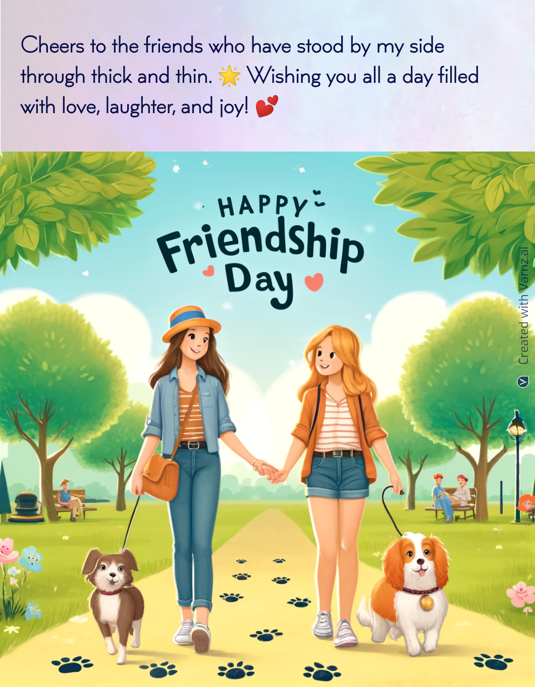 happy friendship greeting card