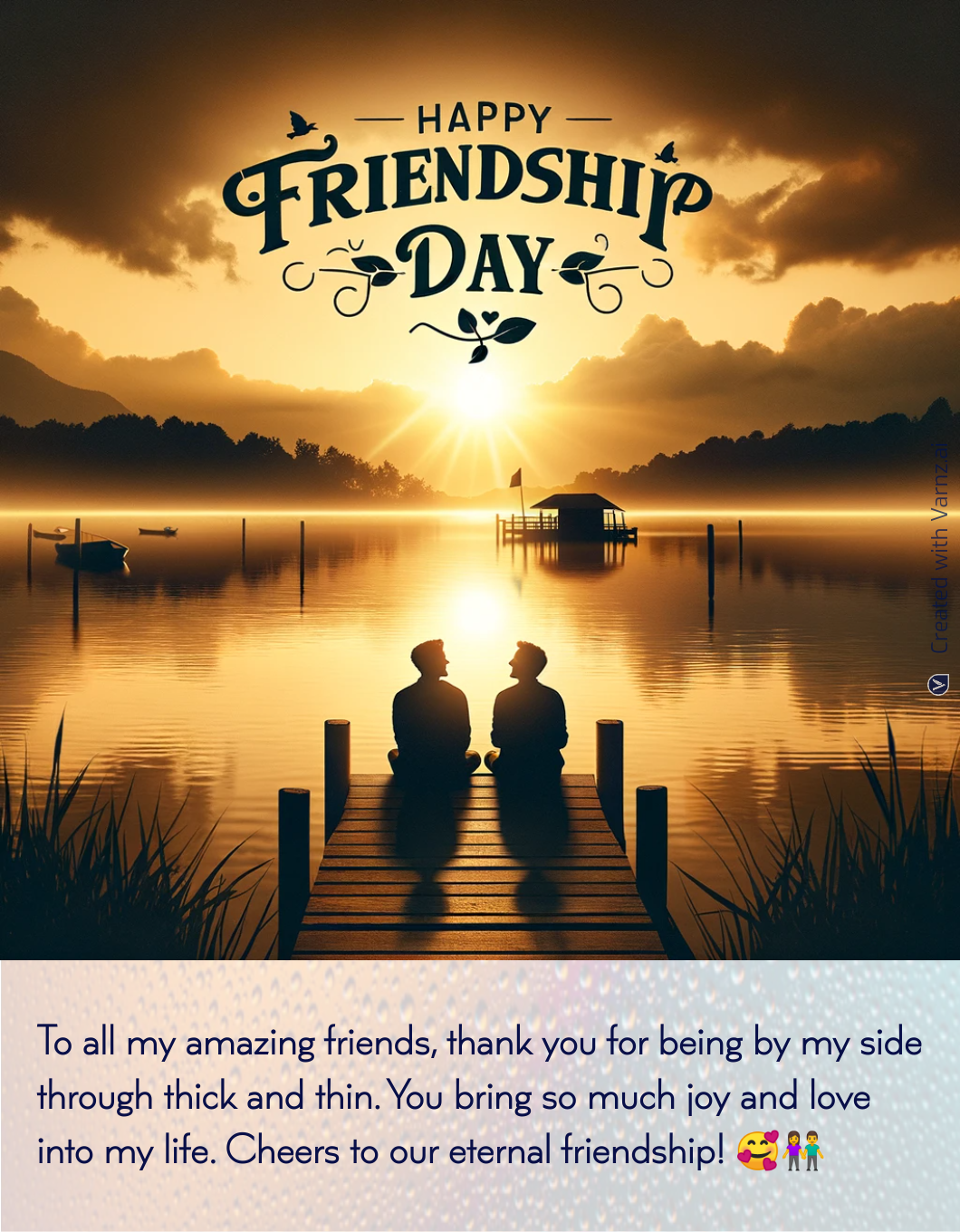 happy friendship greeting card