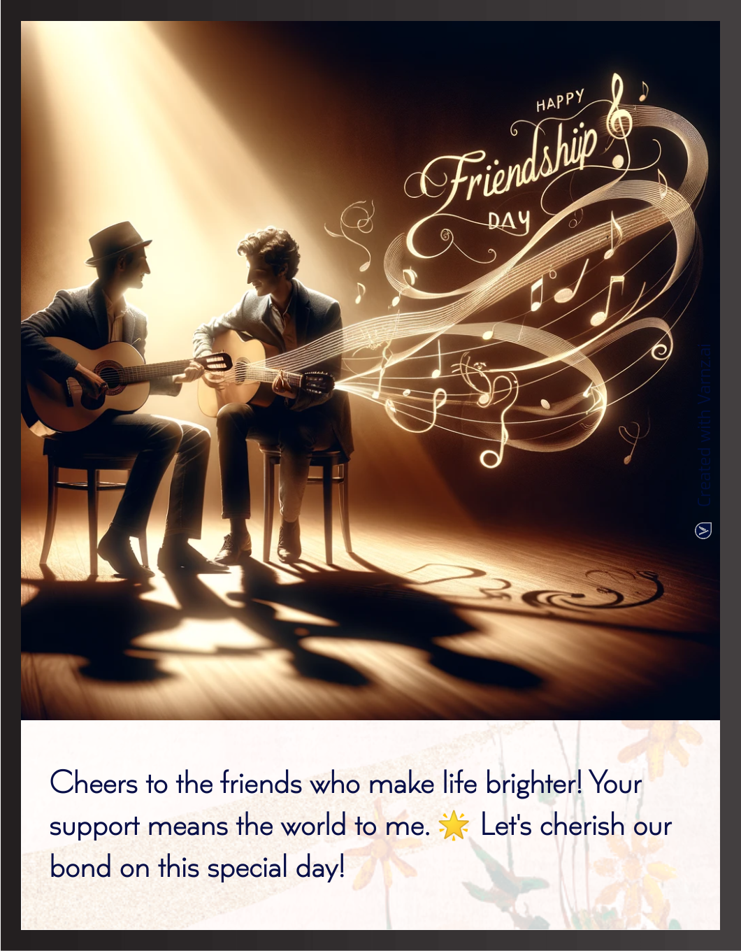 happy friendship greeting card