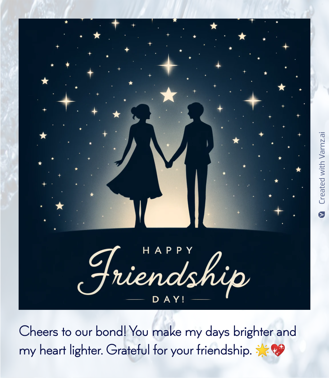 happy friendship greeting card