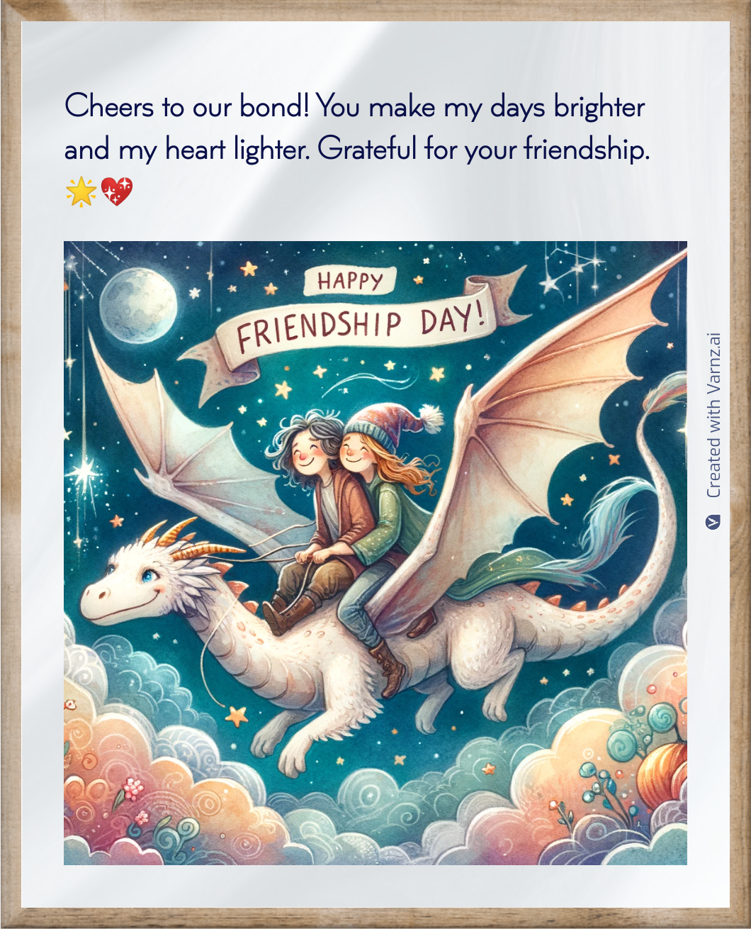 happy friendship greeting card