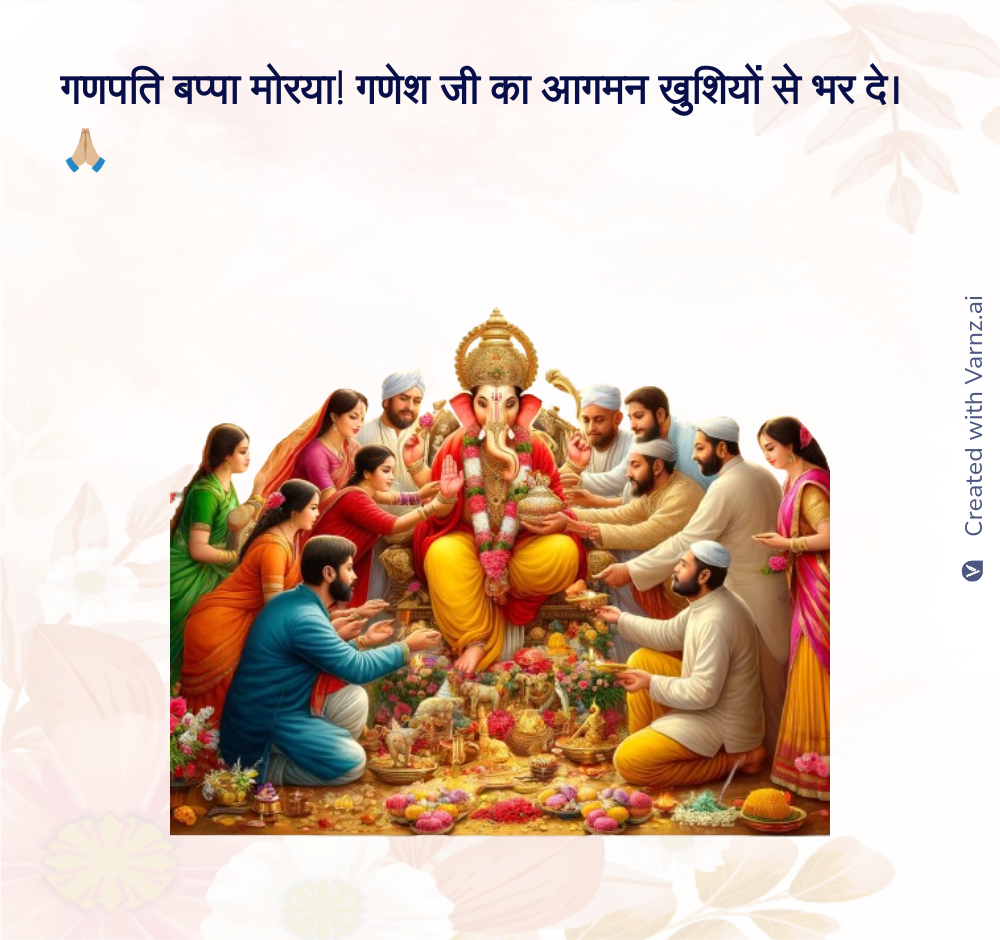 ganesh chaturthi greeting card in hindi
