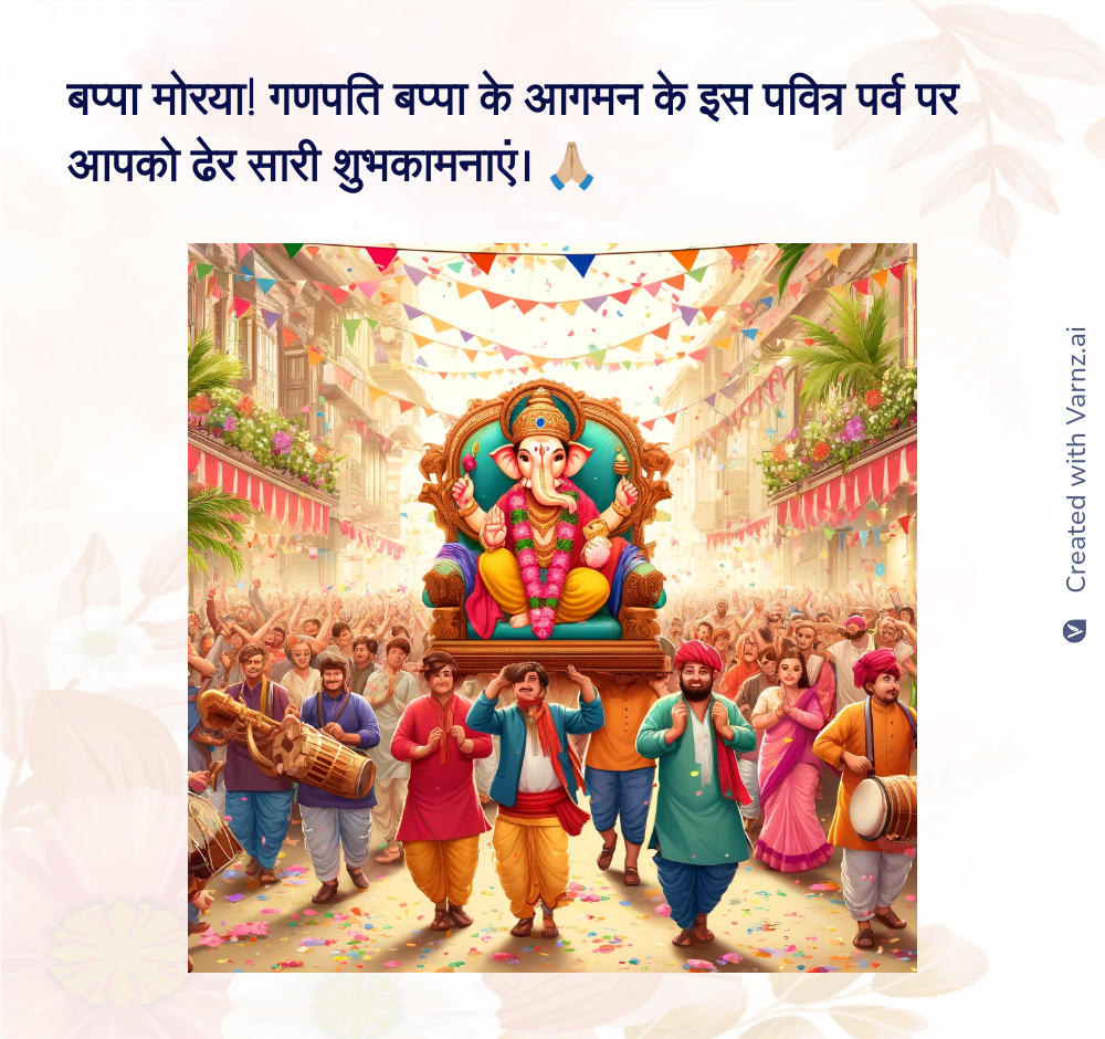 ganesh chaturthi greeting card in hindi