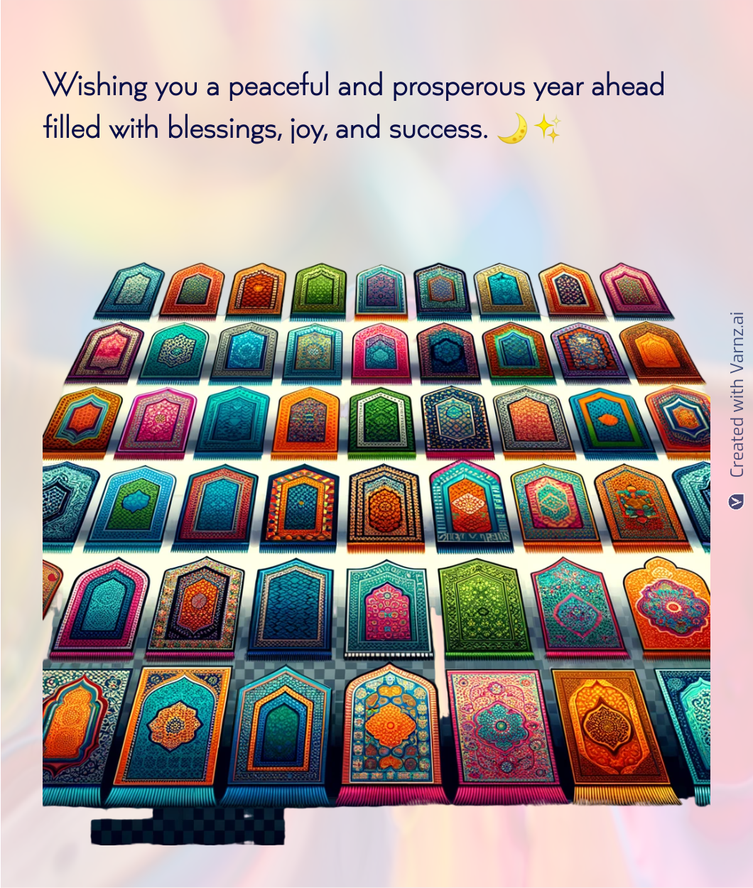 Islamic new year greeting card
