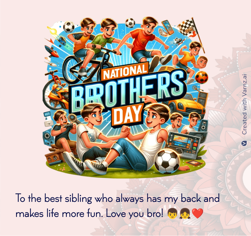 national brother day wishing card