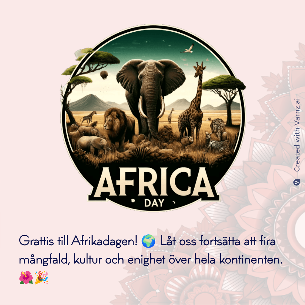 AI Generated Africa Day Greeting Cards - Celebrate Unity and Progress